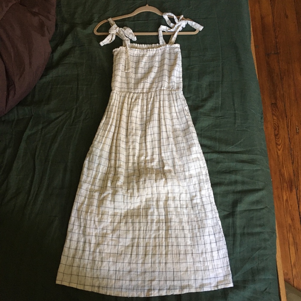 farrow grid dress